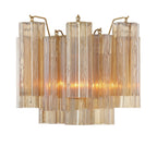 Aurora wandlamp Tronchi glazen buis gelaagd amber modern | Fioriscas