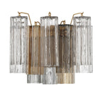 Aurora wandlamp Tronchi glazen buis gelaagd amber modern | Fioriscas