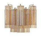 Aurora wandlamp Tronchi glazen buis gelaagd amber modern | Fioriscas