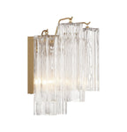 Aurora wandlamp Tronchi glazen buis gelaagd amber modern | Fioriscas