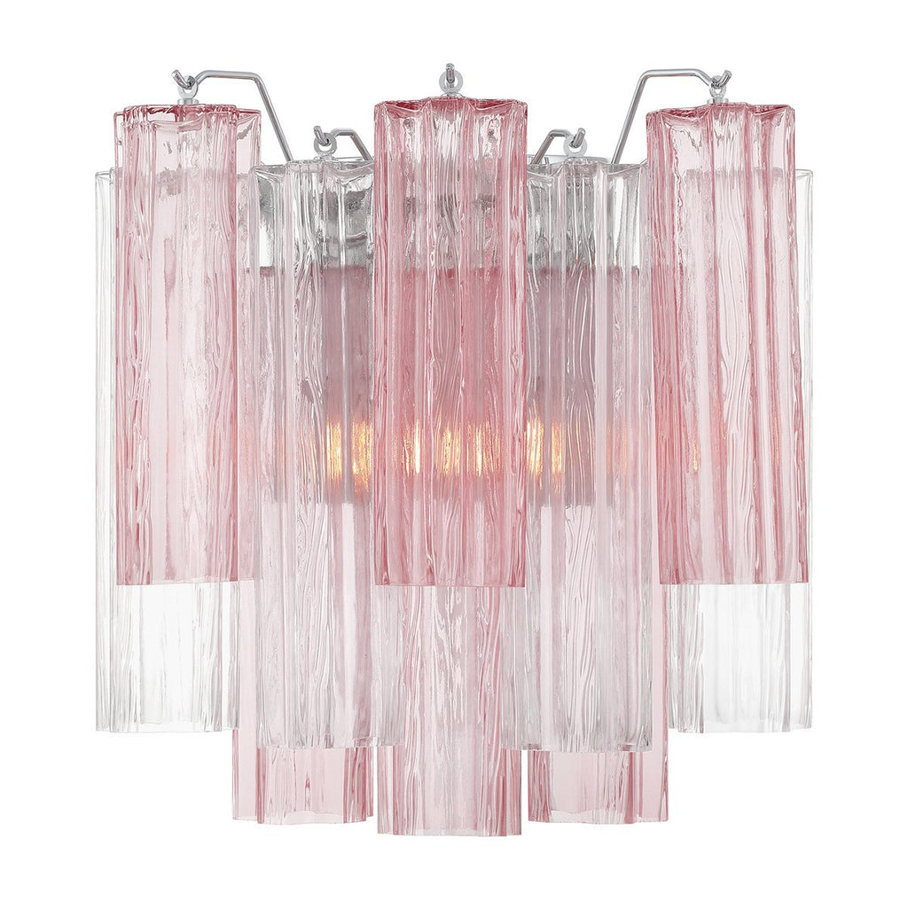 Aurora wandlamp Tronchi glazen buis gelaagd amber modern | Fioriscas