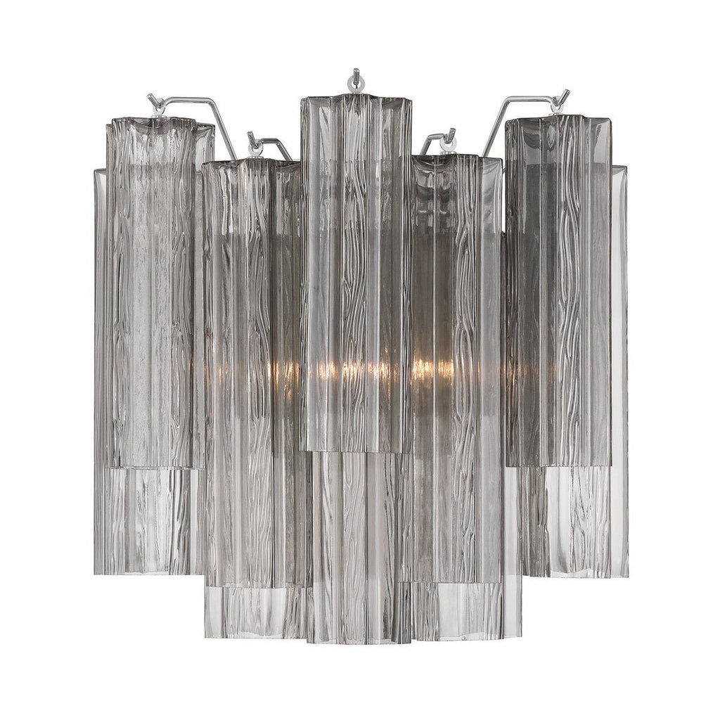 Aurora wandlamp Tronchi glazen buis gelaagd amber modern | Fioriscas