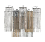 Aurora wandlamp Tronchi glazen buis gelaagd amber modern | Fioriscas