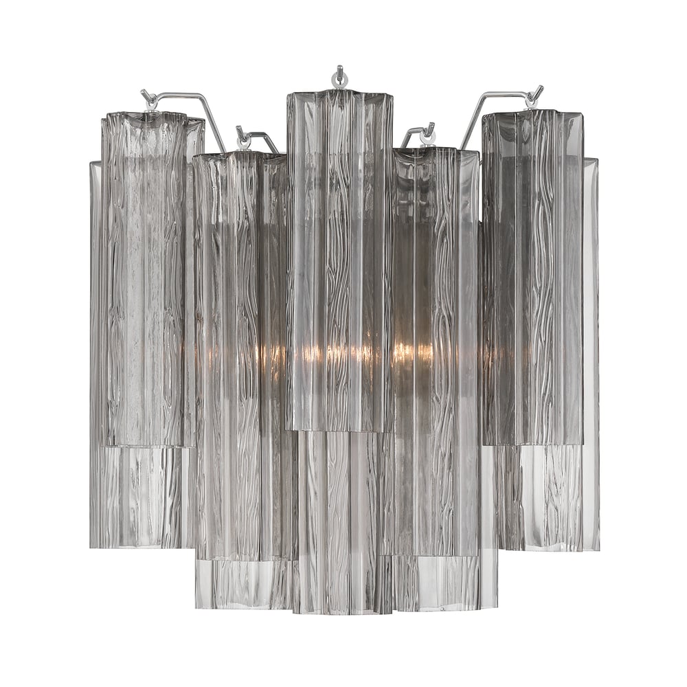 Aurora wandlamp Tronchi glazen buis gelaagd amber modern | Fioriscas