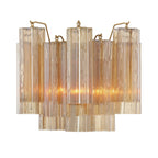 Aurora wandlamp Tronchi glazen buis gelaagd amber modern | Fioriscas