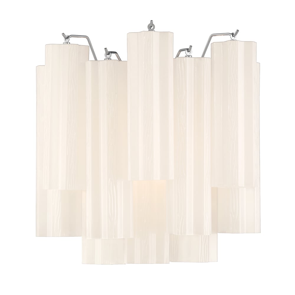 Aurora wandlamp Tronchi glazen buis gelaagd amber modern | Fioriscas