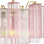 Aurora wandlamp Tronchi glazen buis gelaagd amber modern | Fioriscas