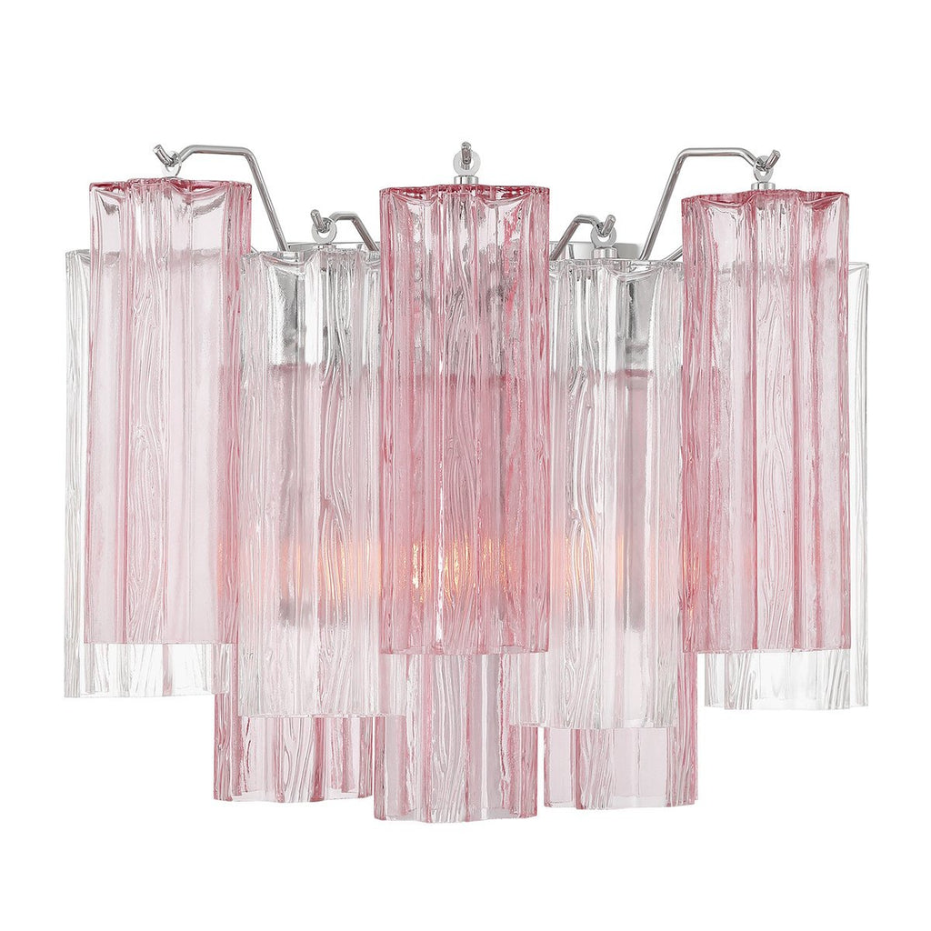 Aurora wandlamp Tronchi glazen buis gelaagd amber modern | Fioriscas