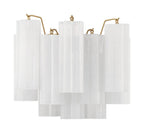 Aurora wandlamp Tronchi glazen buis gelaagd amber modern | Fioriscas