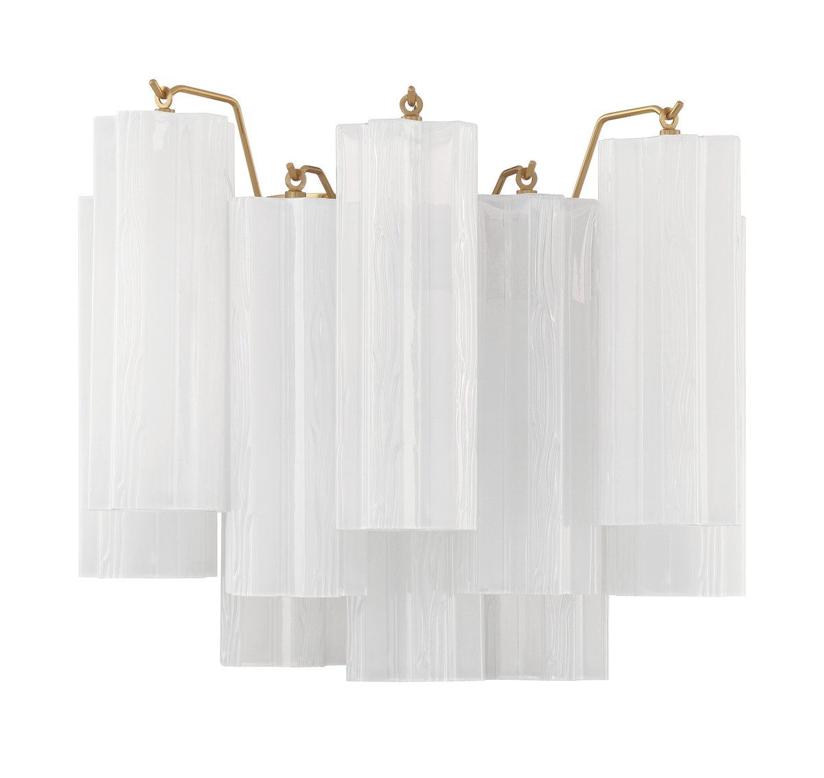 Aurora wandlamp Tronchi glazen buis gelaagd amber modern | Fioriscas