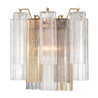 Aurora wandlamp Tronchi glazen buis gelaagd amber modern | Fioriscas