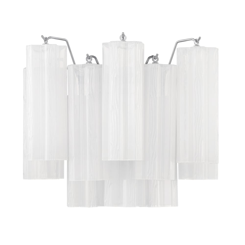 Aurora wandlamp Tronchi glazen buis gelaagd amber modern | Fioriscas