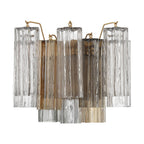 Aurora wandlamp Tronchi glazen buis gelaagd amber modern | Fioriscas
