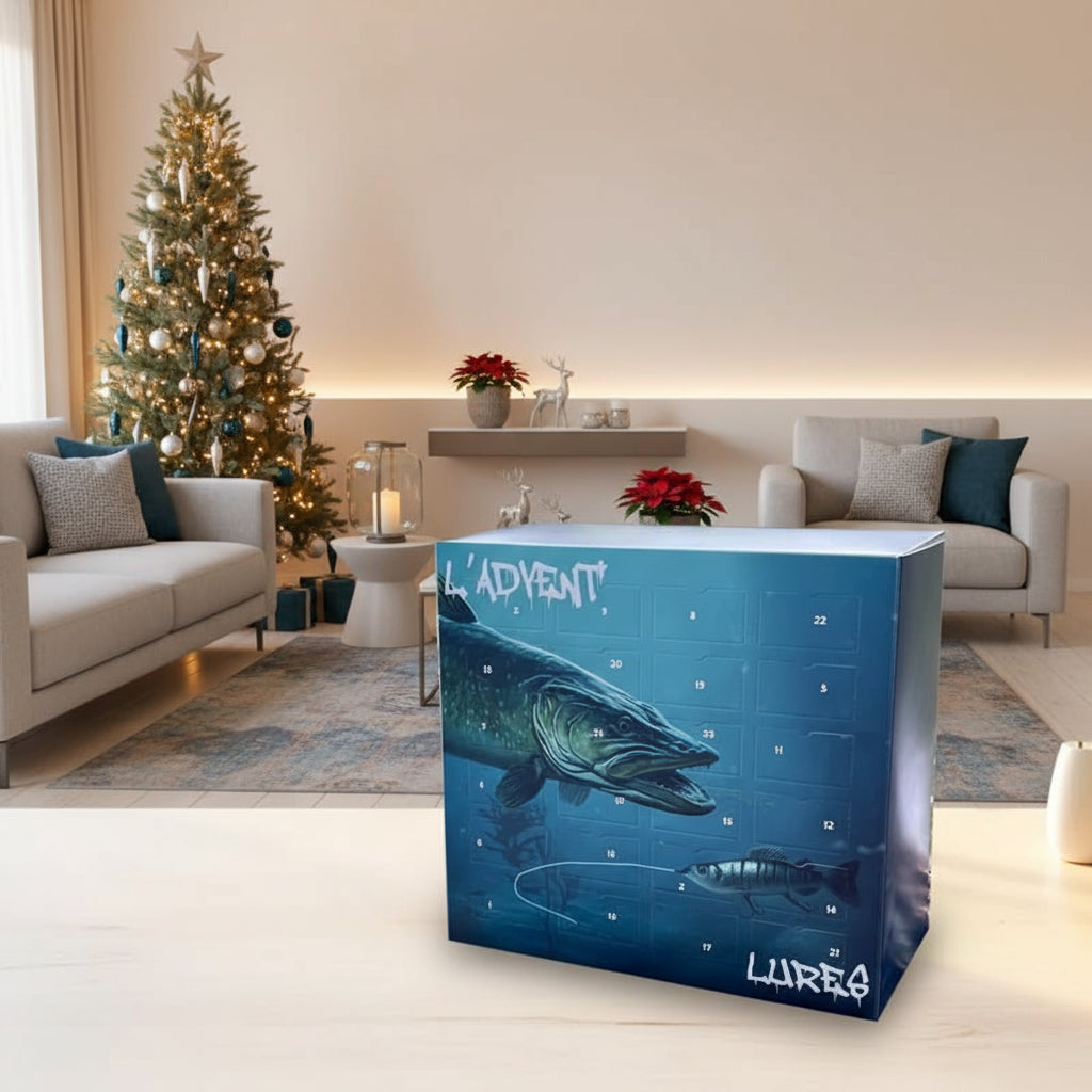 Advent Calendar 2025 for Anglers with 24 Unique Lures - Fioriscas