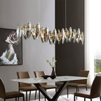 Lumina kristallen cascade kroonluchter voor glamoureuze woonruimtes