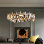 Lumina kristallen cascade kroonluchter voor glamoureuze woonruimtes