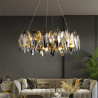 Lumina kristallen cascade kroonluchter voor glamoureuze woonruimtes