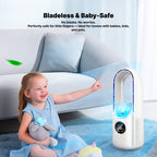 Bladeless Portable Air Conditioner | Ultra-Quiet, Ergonomic Design & Ideal for Home and Office Use