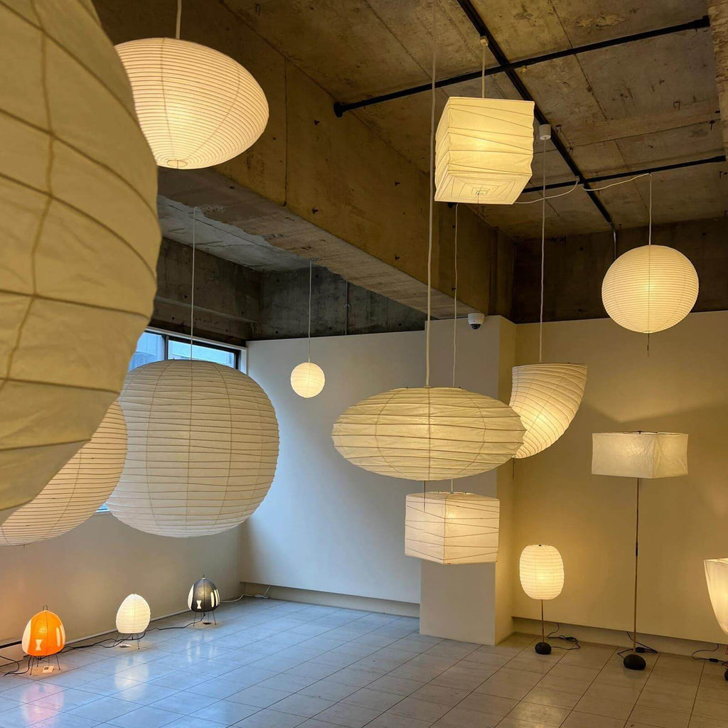LumenLeaf EN série ručně vyráběné závěsné světlo z washi papíru