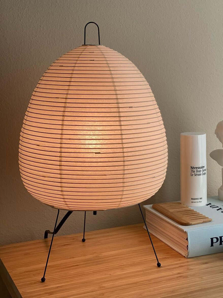 Shiori Glow Handmade Mulberry Paper Table Lamp Inspired By Japanese Lanterns