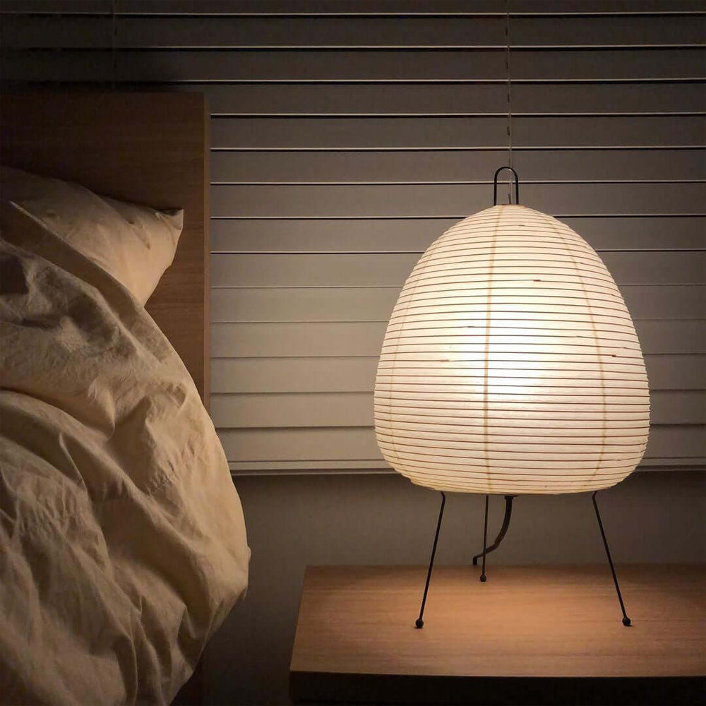 Shiori Glow Handmade Mulberry Paper Table Lamp Inspired By Japanese Lanterns