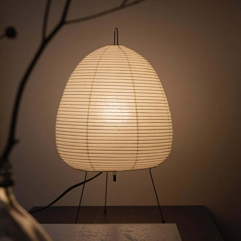 Shiori Glow Handmade Mulberry Paper Table Lamp Inspired By Japanese Lanterns