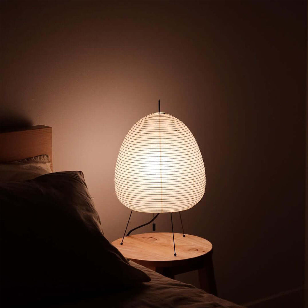 Shiori Glow Handmade Mulberry Paper Table Lamp Inspired By Japanese Lanterns