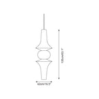 Zyora Skulpturel Papir Pendellampe | Fioriscas