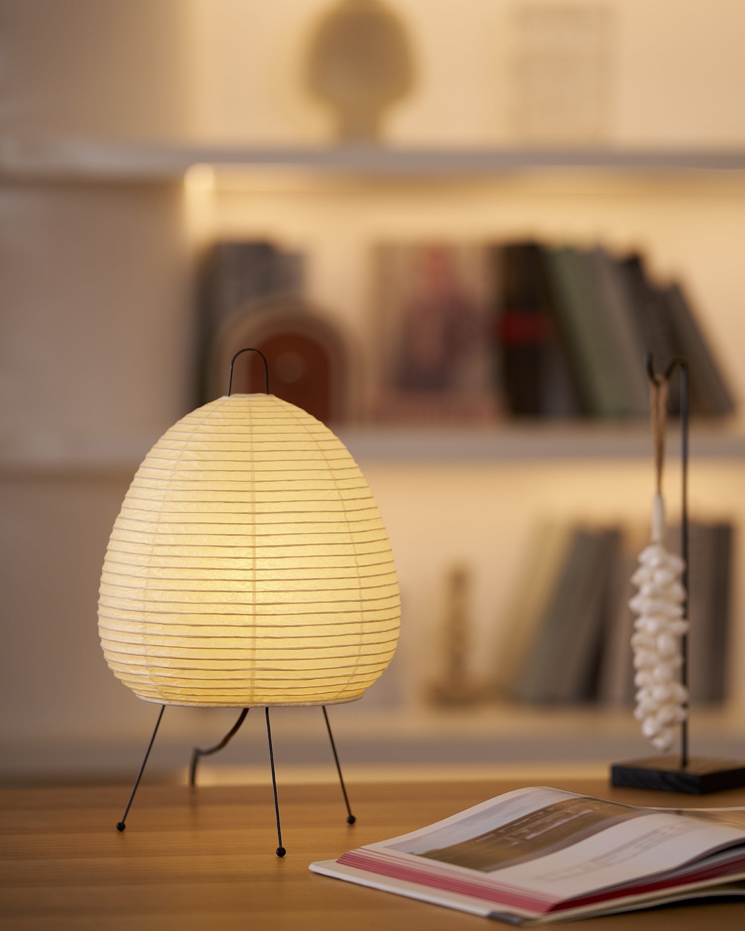Shiori Glow Handmade Mulberry Paper Table Lamp Inspired By Japanese Lanterns