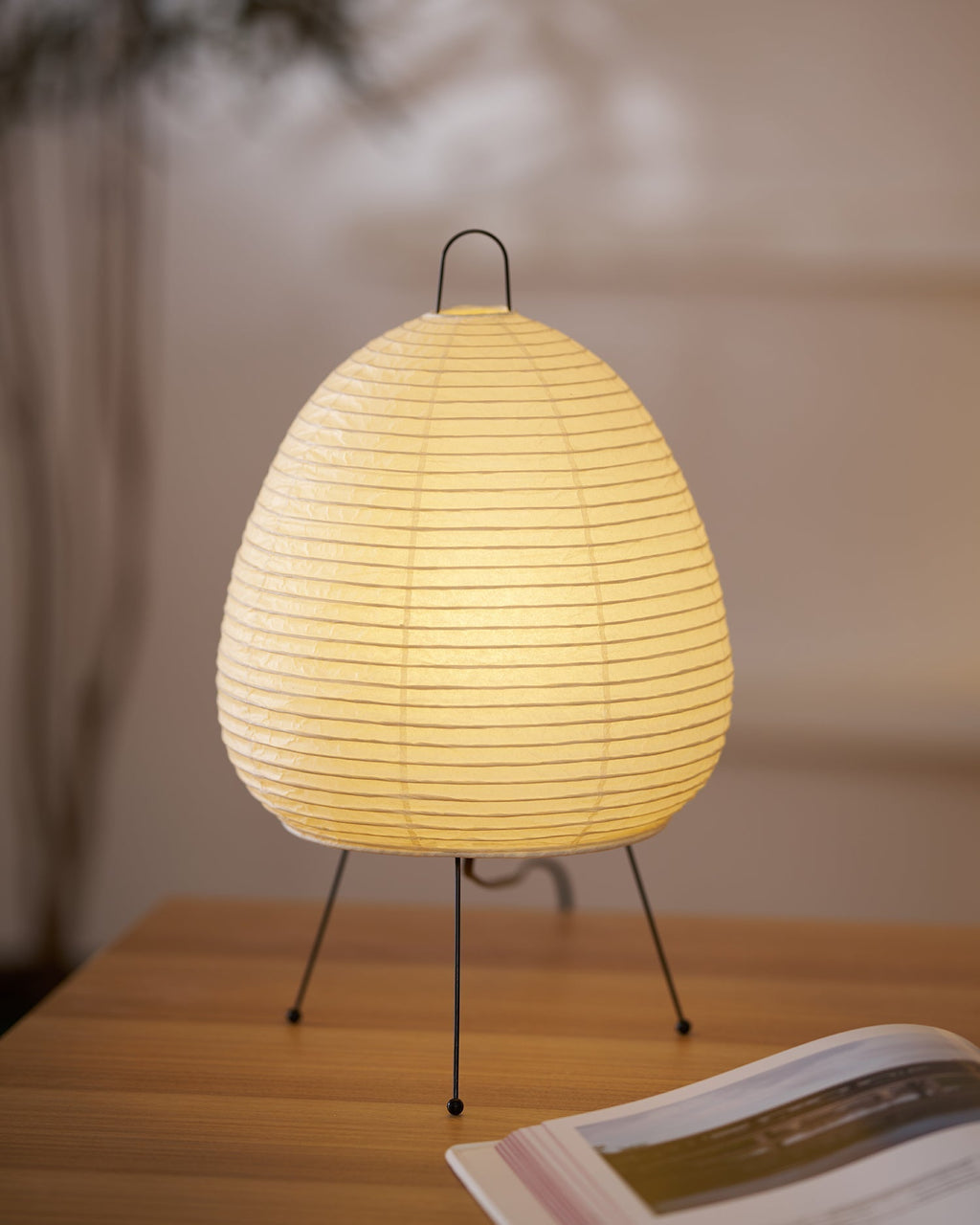 Shiori Glow Handmade Mulberry Paper Table Lamp Inspired By Japanese Lanterns