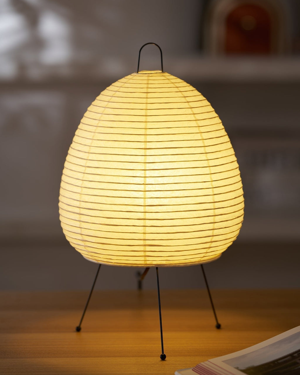 Shiori Glow Handmade Mulberry Paper Table Lamp Inspired By Japanese Lanterns