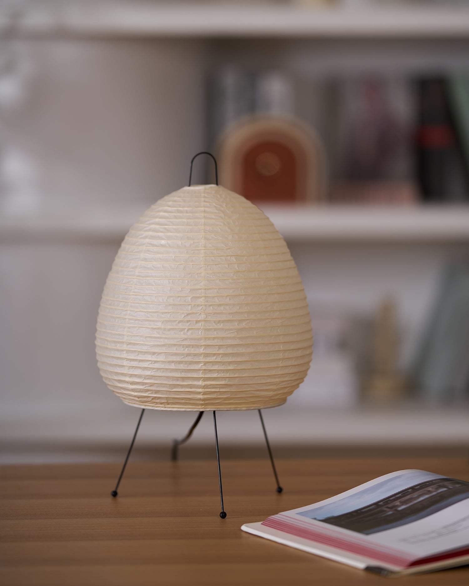 Shiori Glow Handmade Mulberry Paper Table Lamp Inspired By Japanese Lanterns
