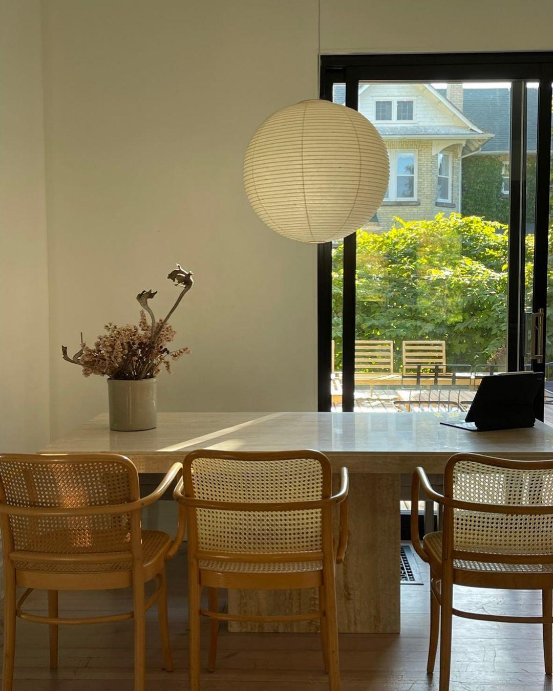 Kirei hvid papirlanterne pendel, mid-century form