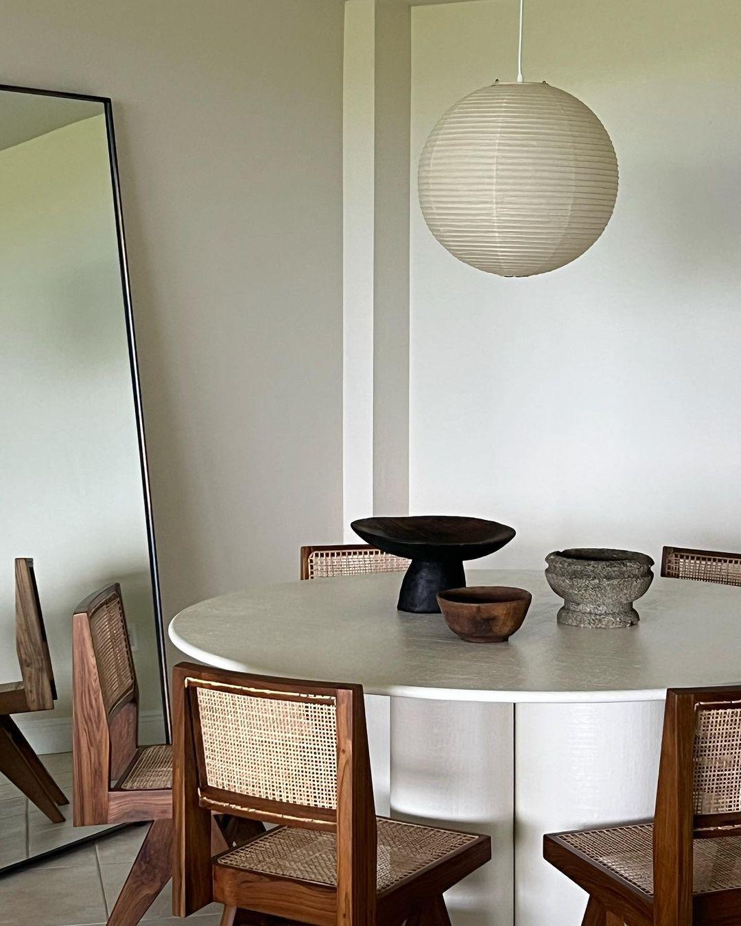 Kirei hvid papirlanterne pendel, mid-century form