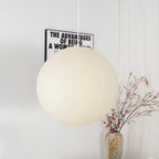 Kirei hvid papirlanterne pendel, mid-century form