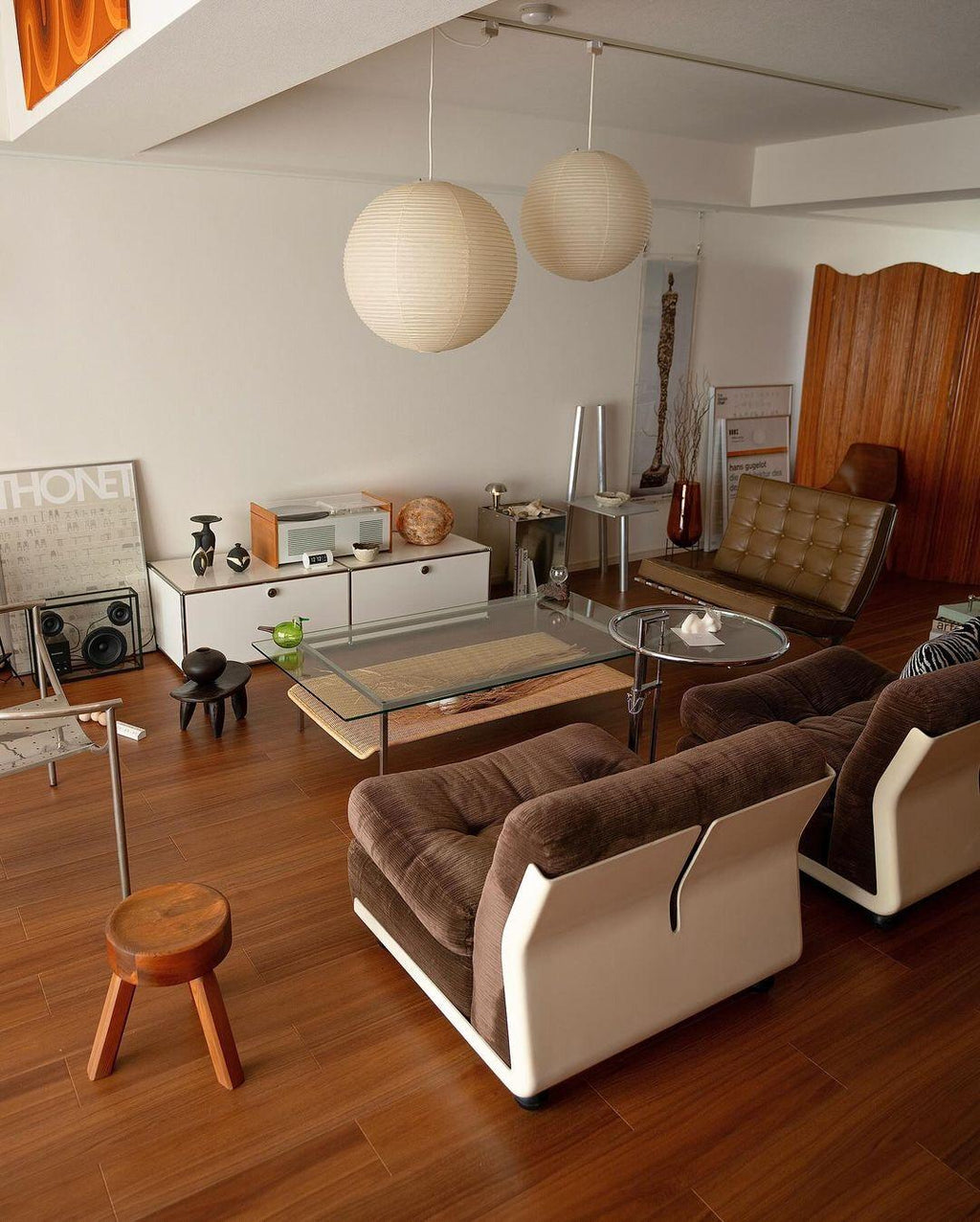 Kirei hvid papirlanterne pendel, mid-century form