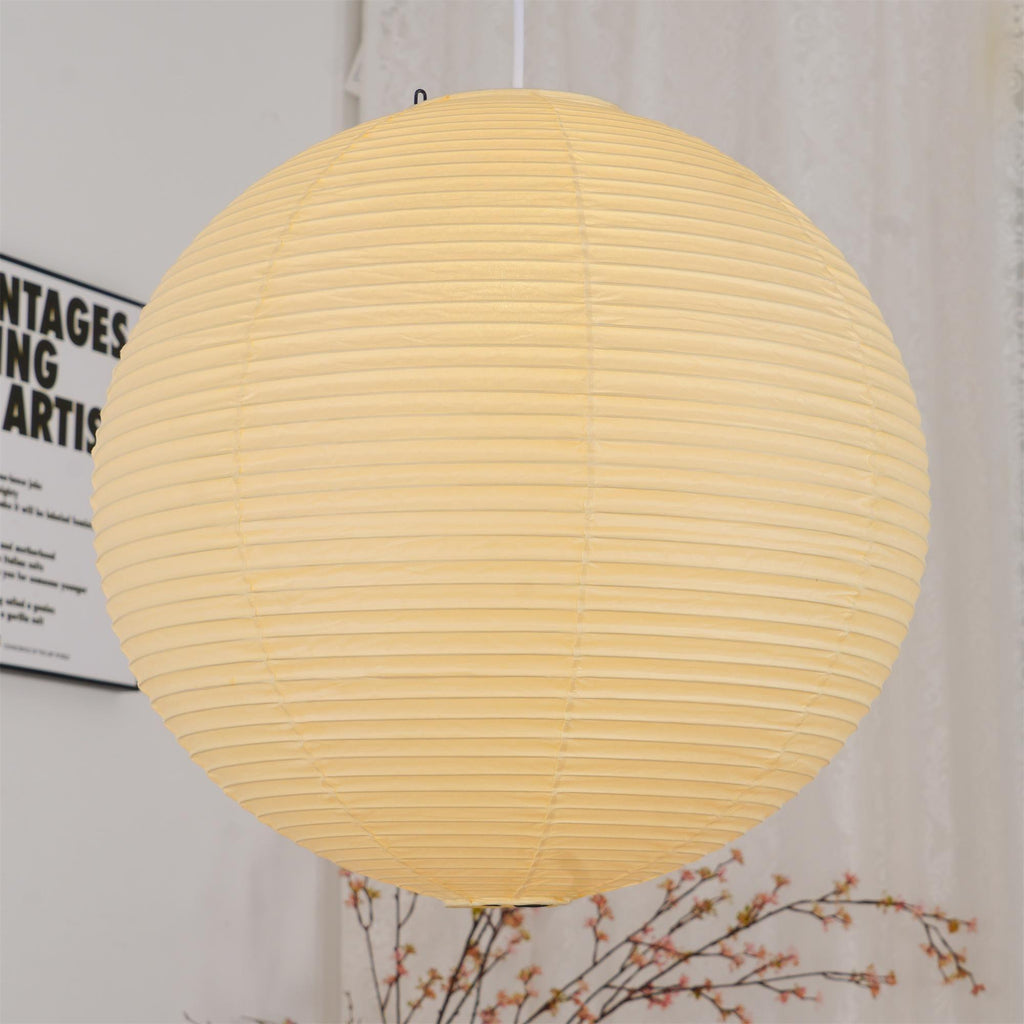 Kirei hvid papirlanterne pendel, mid-century form
