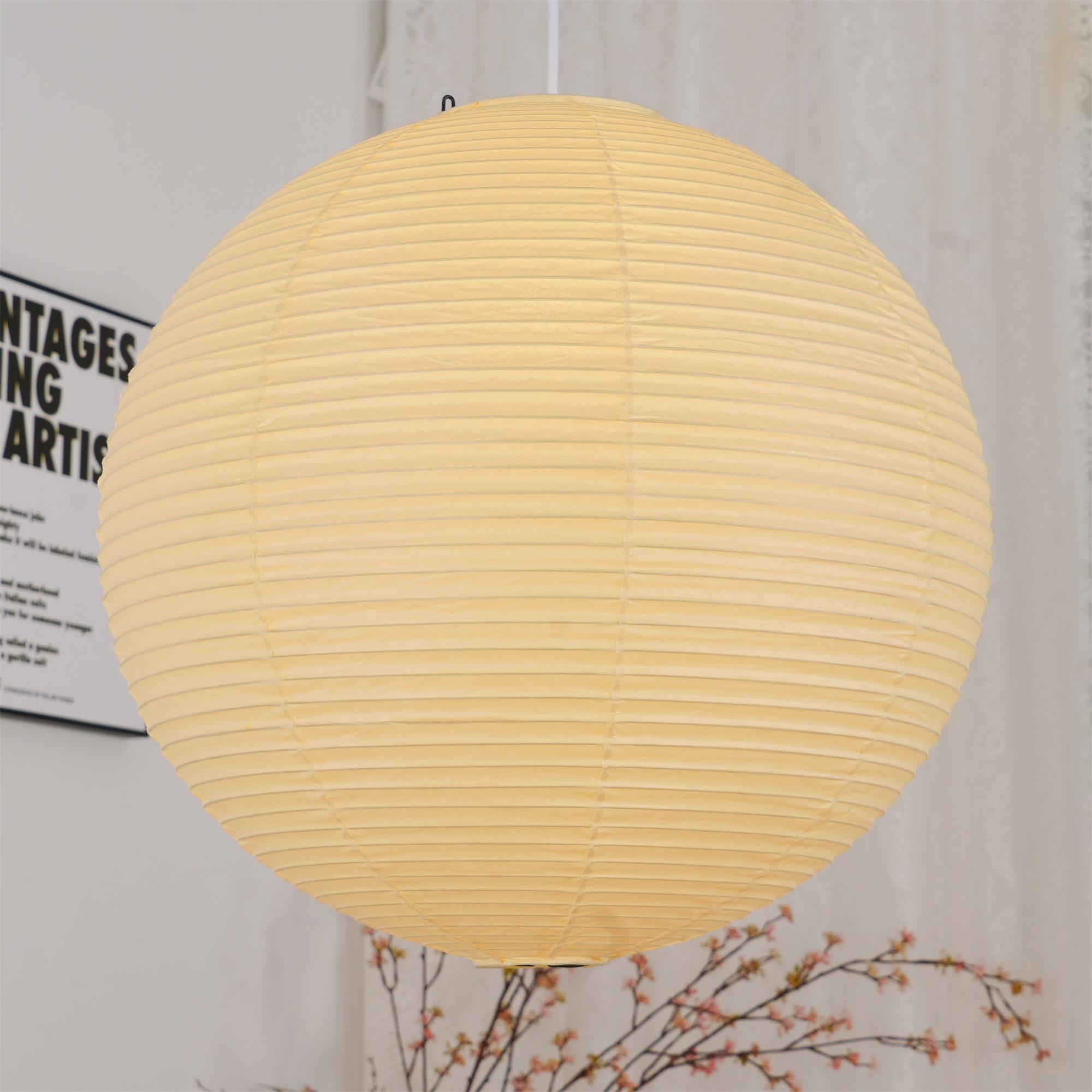 Kirei hvid papirlanterne pendel, mid-century form