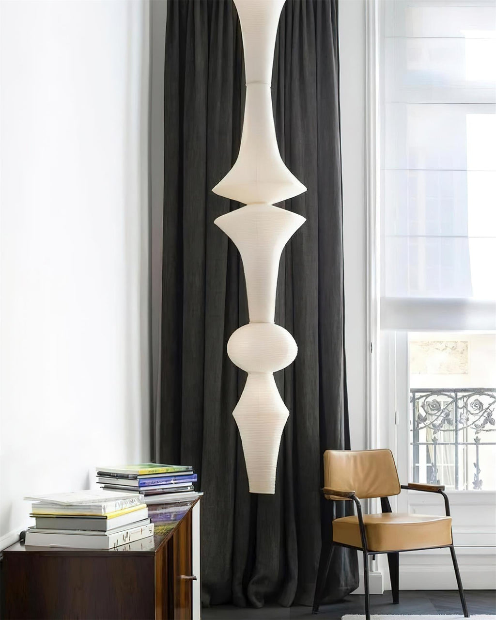 Zyora Skulpturel Papir Pendellampe | Fioriscas