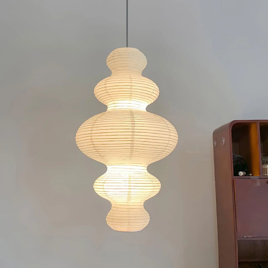 Luminous rizspapír függeszték szobrászati mennyezeti lámpa hangulatos helyiségekbe