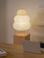 Shiori Glow Handmade Mulberry Paper Table Lamp Inspired By Japanese Lanterns