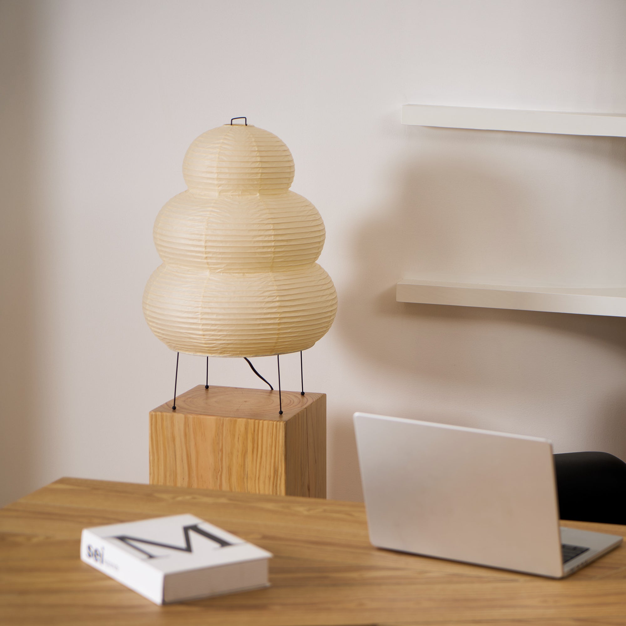 Shiori Glow Handmade Mulberry Paper Table Lamp Inspired By Japanese Lanterns