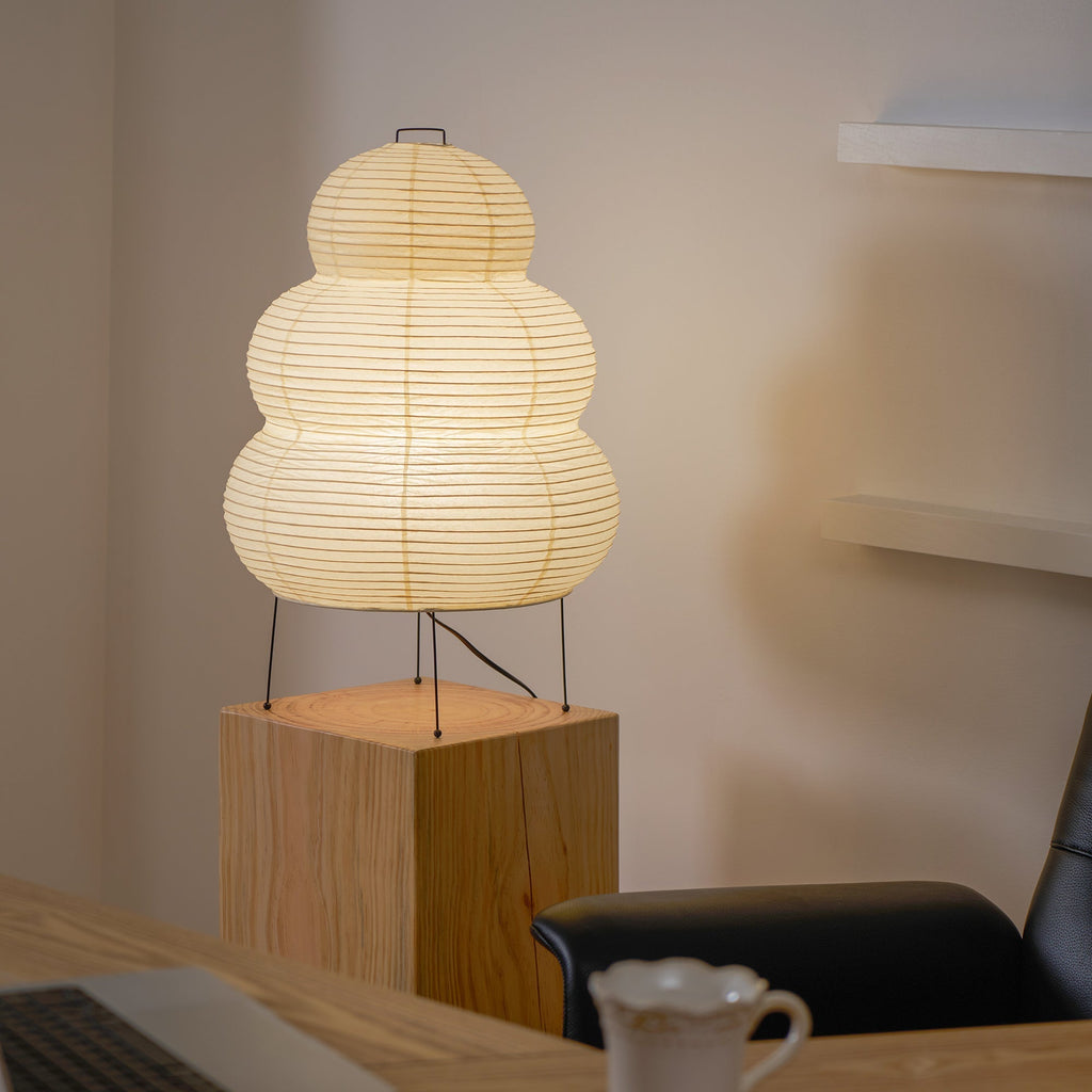 Shiori Glow Handmade Mulberry Paper Table Lamp Inspired By Japanese Lanterns