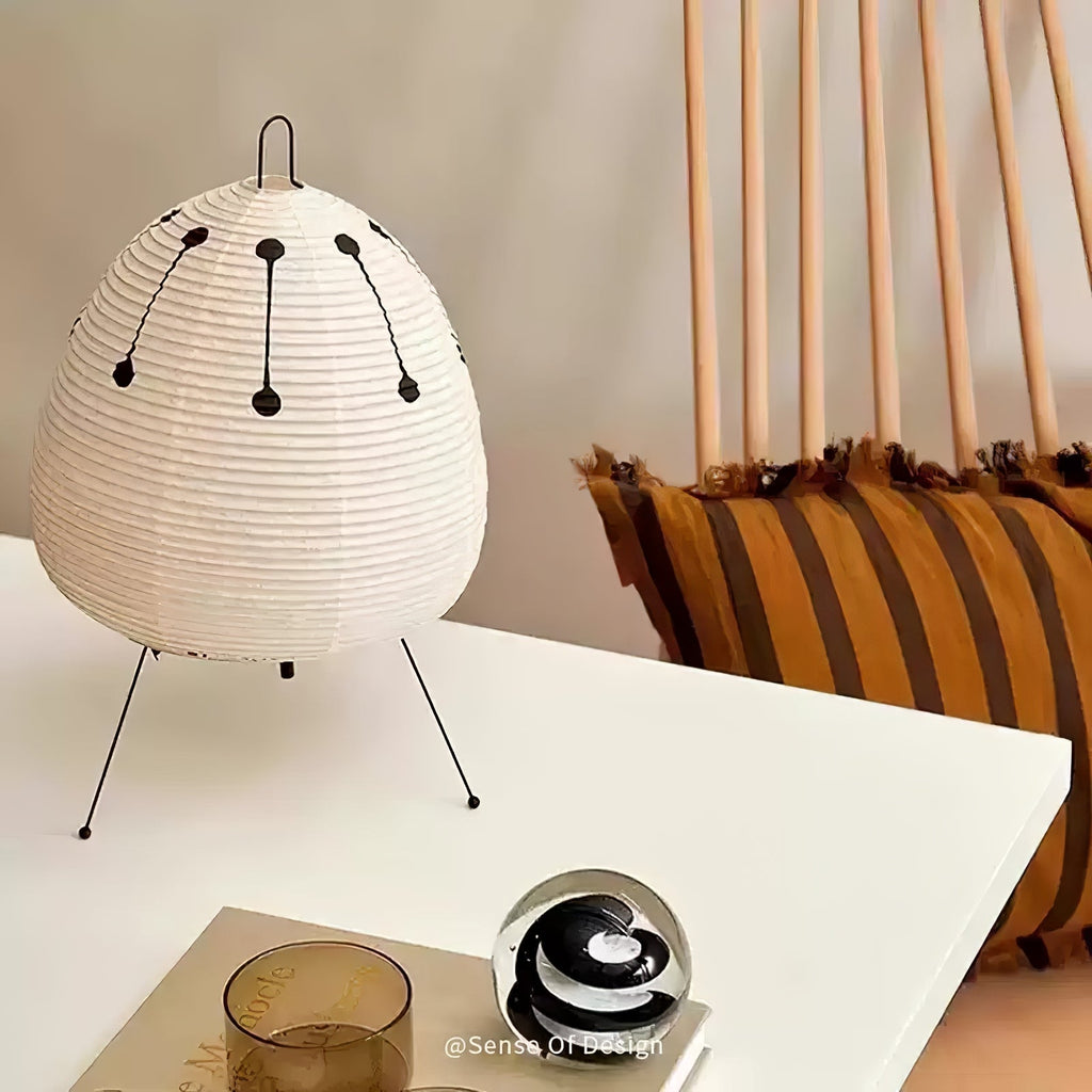 Shiori Glow Handmade Mulberry Paper Table Lamp Inspired By Japanese Lanterns