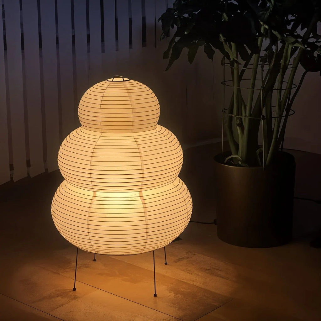 Shiori Glow Handmade Mulberry Paper Table Lamp Inspired By Japanese Lanterns