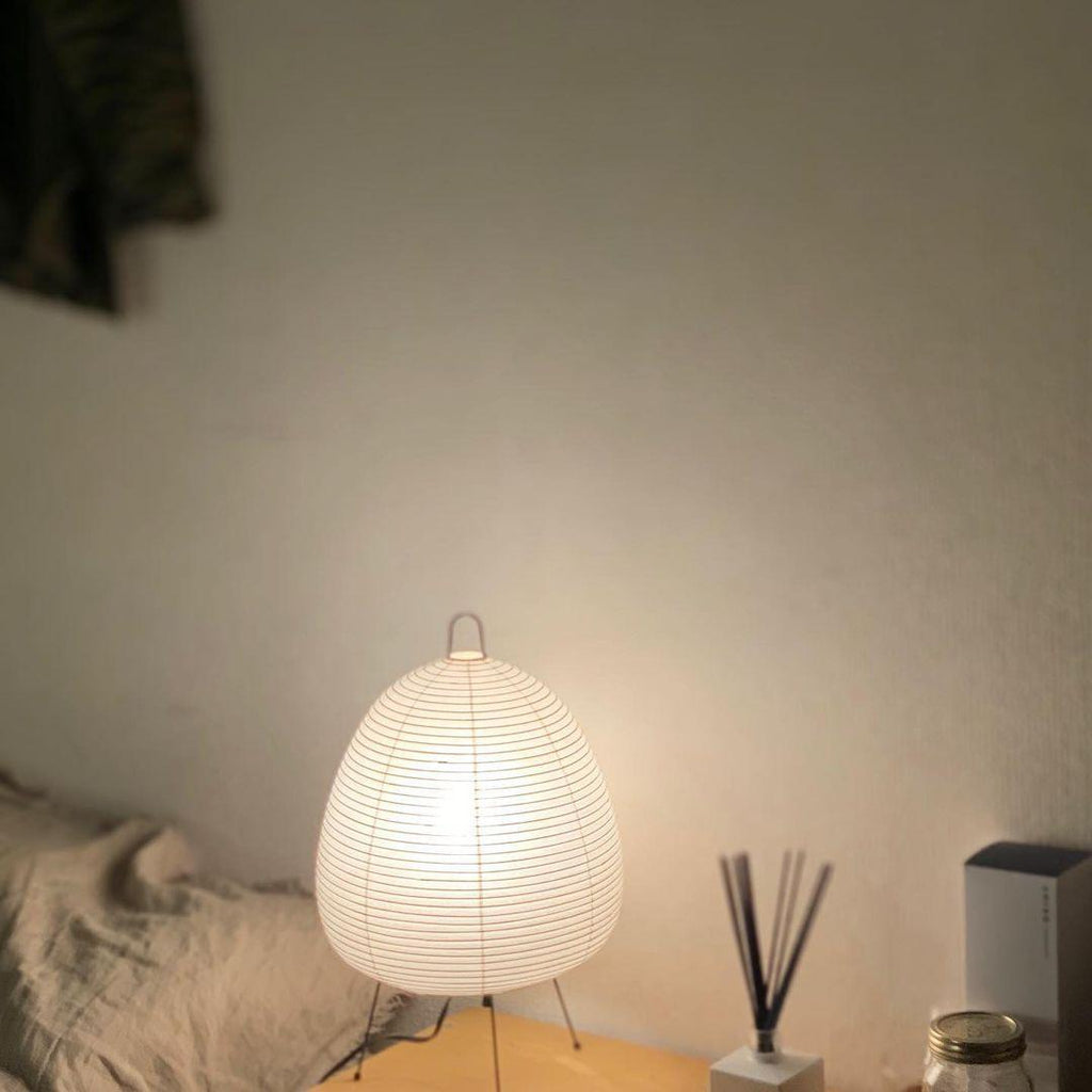Shiori Glow Handmade Mulberry Paper Table Lamp Inspired By Japanese Lanterns