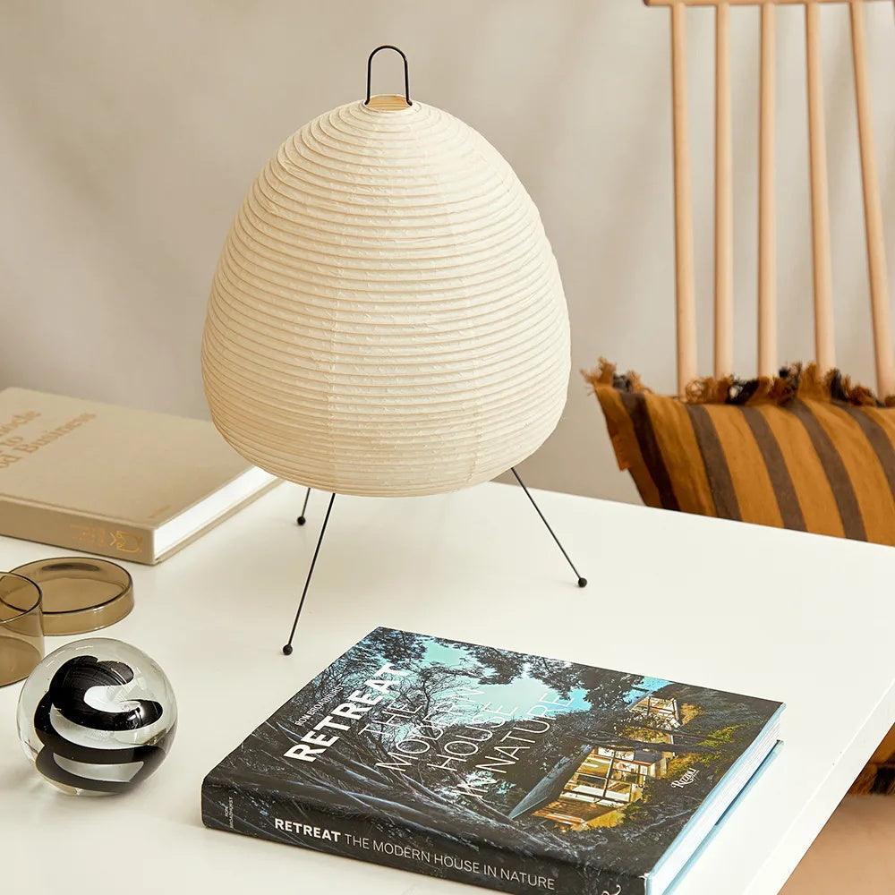 Shiori Glow Handmade Mulberry Paper Table Lamp Inspired By Japanese Lanterns