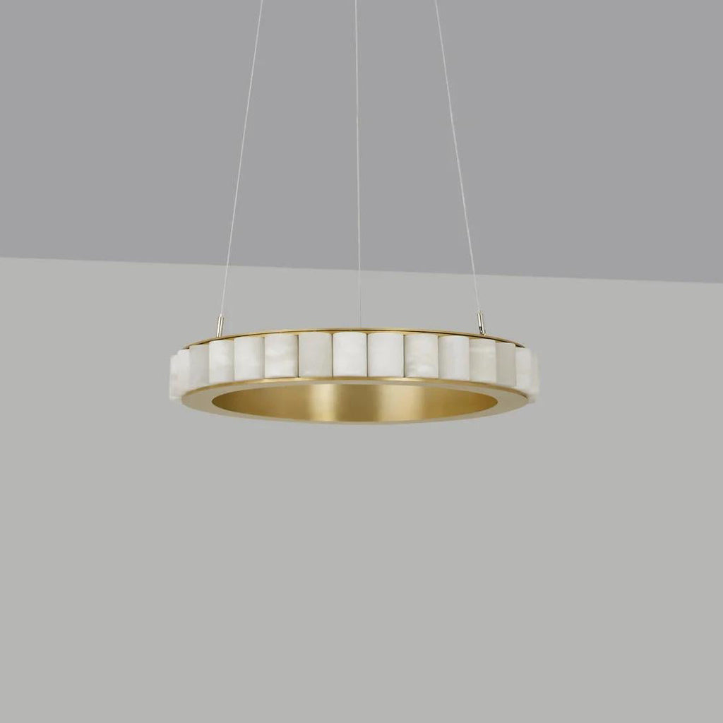 Orion dubbele ring albast kroonluchter | Fioriscas
