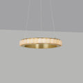 Orion Double Ring Alabaster Chandelier - Neutralighting