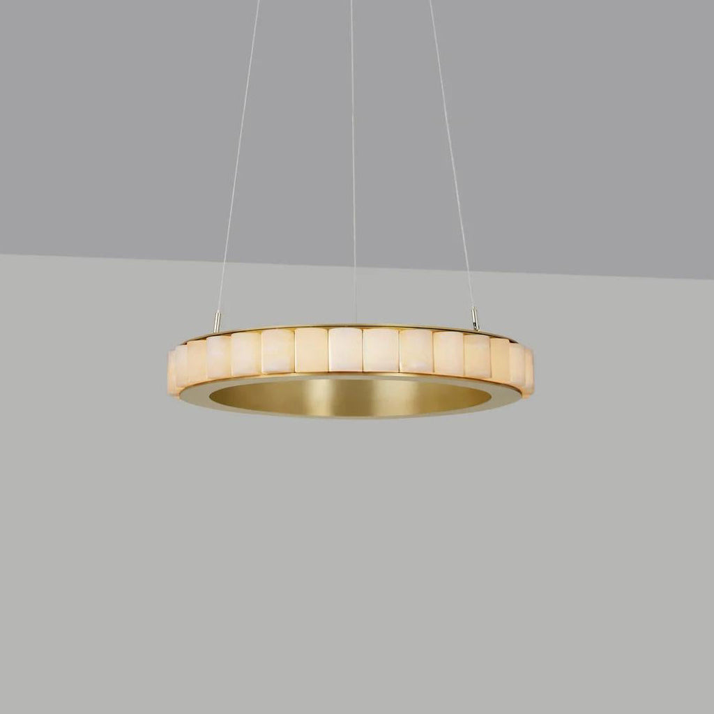Orion dubbele ring albast kroonluchter | Fioriscas